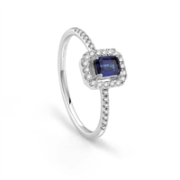 Anneau Salvini Femme Mini Dora in Or blanc Zaffiro 0.25 Ct 20108371 - 20108371